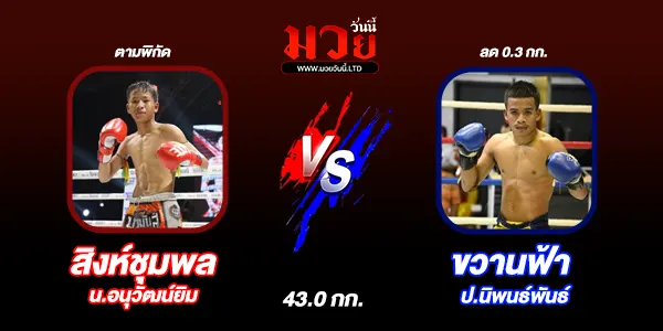 โปรแกรมมวยไทย วันอังคารที่ 29 ตุลาคม 2567 