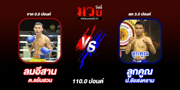 โปรแกรมมวยไทย วันเสาร์ที่ 19 ตุลาคม 2567