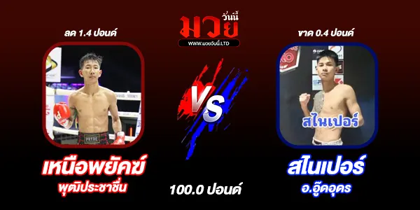 โปรแกรมมวยไทย วันจันทร์ที่ 25 พฤศจิกายน 2567