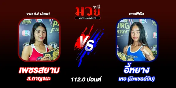 โปรแกรมมวยไทย วันพฤหัสบดีที่ 28 พฤศจิกายน 2567