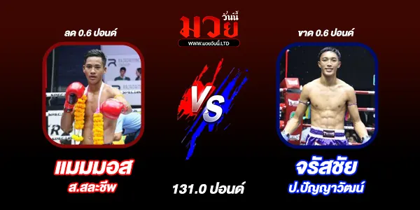 โปรแกรมมวยไทย วันเสาร์ที่ 9 พฤศจิกายน 2567