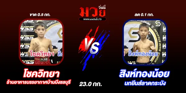 โปรแกรมมวยไทย วันศุกร์ที่ 22 พฤศจิกายน 2567