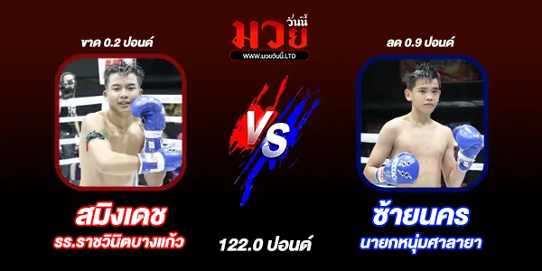 โปรแกรมมวยไทย วันอาทิตย์ที่ 10 พฤศจิกายน 2567