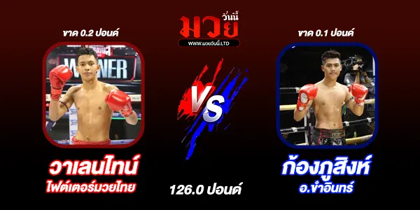 โปรแกรมมวยไทยวันนี้ วันศุกร์ที่ 8 พฤศจิกายน 2567