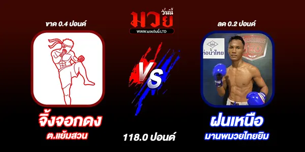 โปรแกรมมวยไทย วันเสาร์ที่ 16 พฤศจิกายน 2567