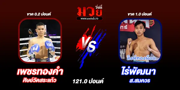 โปรแกรมมวยไทย วันศุกร์ที่ 22 พฤศจิกายน 2567