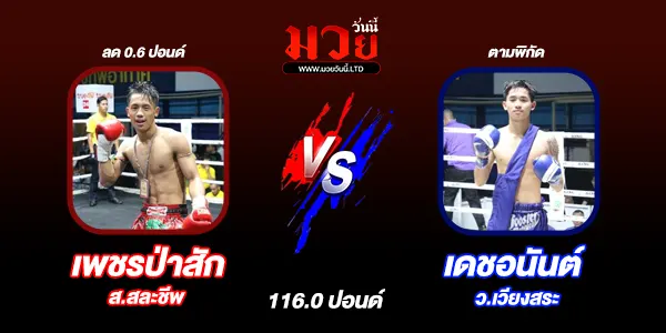 โปรแกรมมวยไทย วันจันทร์ที่ 16 ธันวาคม 2567