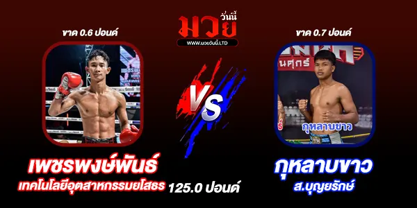 โปรแกรมมวยไทย วันศุกร์ที่ 13 ธันวาคม 2567