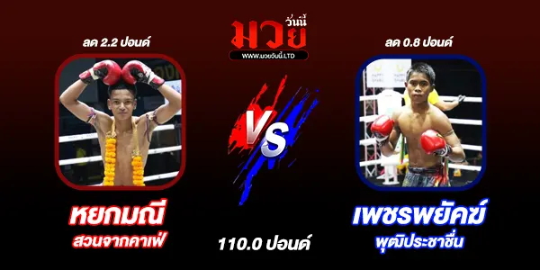 โปรแกมวยวันนี้