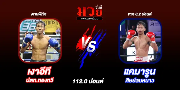 โปรแกรมมวยไทย วันอาทิตย์ที่ 19 มกราคม 2568