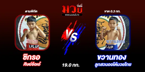 โปรแกรมมวยไทย วันพุธที่ 22 มกราคม 2568