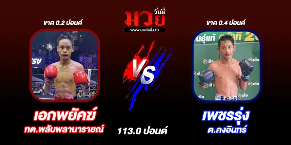 โปรแกรมมวยไทย วันเสาร์ที่ 25 มกราคม 2568