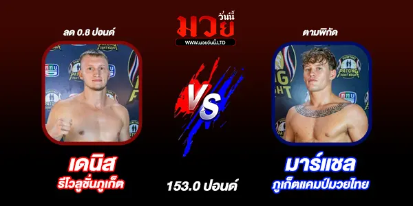 โปรแกรมมวยไทย วันพฤหัสบดีที่ 23 มกราคม 2568