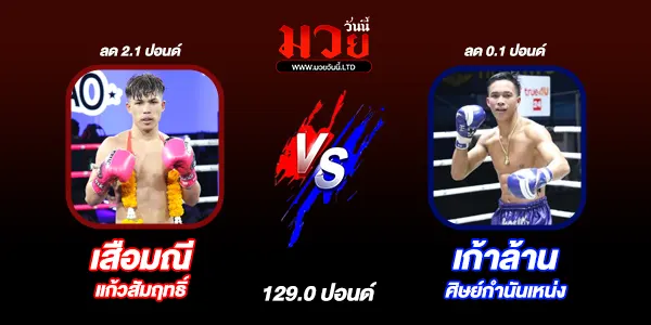 โปรแกรมมวยไทย วันพุธที่ 19 กุมภาพันธ์ 2568