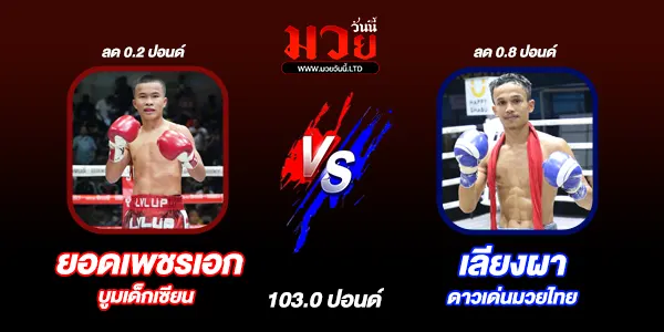 โปรแกรมมวยไทย วันเสาร์ที่ 29 มีนาคม 2568