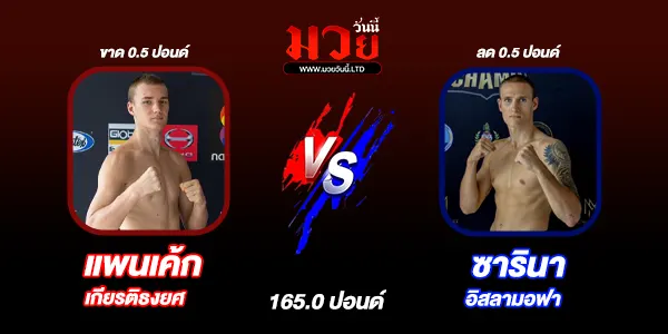 โปรแกรมมวยไทย วันเสาร์ที่ 19 เมษายน 2568