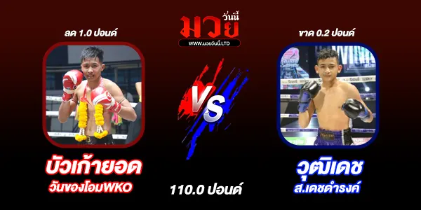 โปรแกรมมวยไทย วันจันทร์ที่ 7 เมษายน 2568