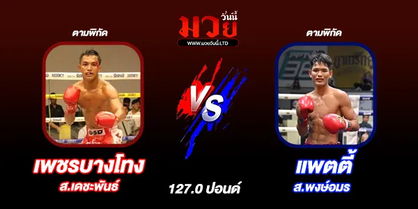 โปรแกรมมวยไทย วันจันทร์ที่ 28 เมษายน 2568