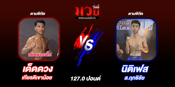โปรแกรมมวยไทย วันอาทิตย์ที่ 13 เมษายน 2568