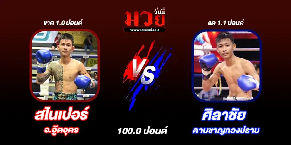 โปรแกรมมวยวันนี้