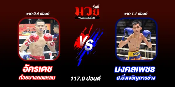 โปรแกรมมวยไทย วันอาทิตย์ที่ 6 เมษายน 2568