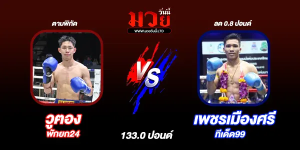 โปรแกรมมวยไทย วันเสาร์ที่ 19 เมษายน 2568