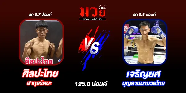 โปรแกรมมวยไทย วันอาทิตย์ที่ 20 เมษายน 2568