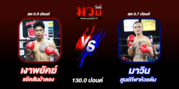 โปรแกรมมวยไทย วันอาทิตย์ที่ 20 เมษายน 2568