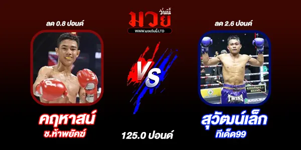 โปรแกรมมวยไทย วันจันทร์ที่ 7 เมษายน 2568