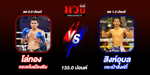 โปรแกรมมวยไทย วันพุธที่ 9 เมษายน 2568