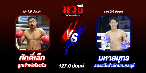 โปรแกรมมวยวันนี้