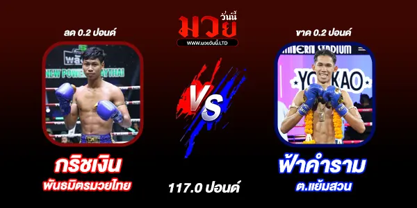 โปรแกรมมวย วันศุกร์ที่ 11 เมษายน 2568