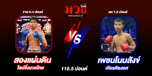 โปรแกมวยวันนี้