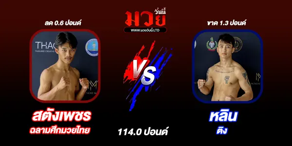 โปรแกรมมวยไทย วันเสาร์ที่ 19 เมษายน 2568
