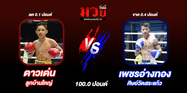 โปรแกรมมวย วันศุกร์ที่ 11 เมษายน 2568