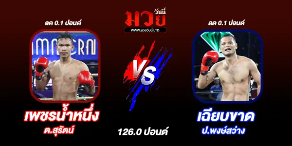 โปรแกรมมวยวันนี้