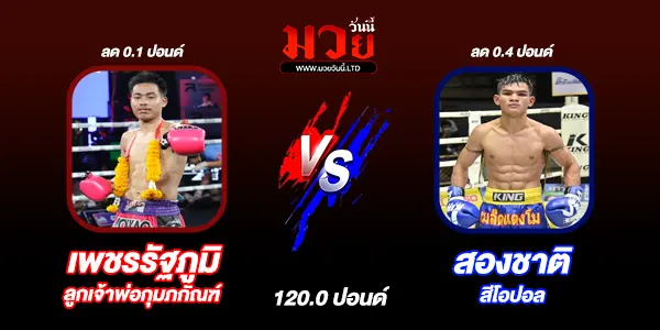 โปรแกรมมวยไทย วันพุธที่ 14 พฤษภาคม 2568 