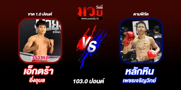 โปรแกรมมวยไทย วันอังคารที่ 27 พฤษภาคม 2568 