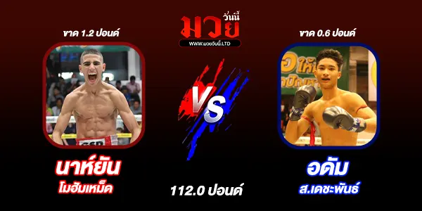 โปรแกรมมวยไทย วันศุกร์ที่ 9 พฤษภาคม 2568 