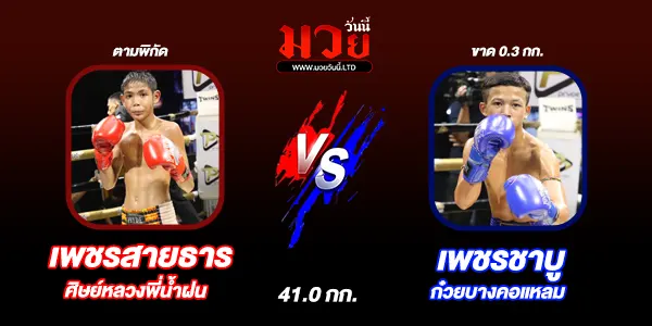 โปรแกรมมวยวันนี้