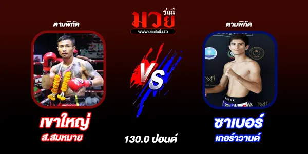 โปรแกรมมวยวันนี้