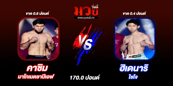 โปรแกรมมวยไทย วันศุกร์ที่ 13 มิถุนายน 2568 
