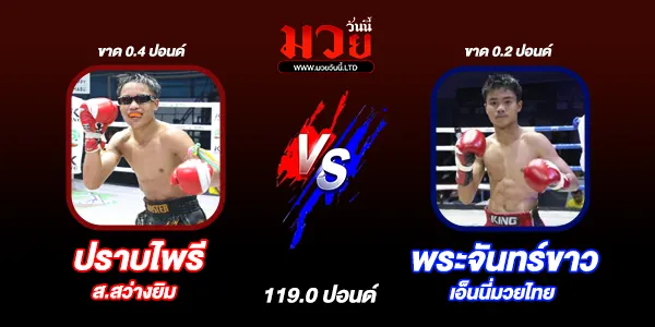 โปรแกรมมวยไทย วันจันทร์ที่ 9 มิถุนายน 2568 