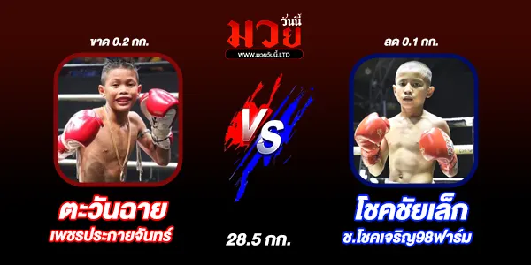 โปรแกรมมวยไทย วันศุกร์ที่ 27 มิถุนายน 2568 