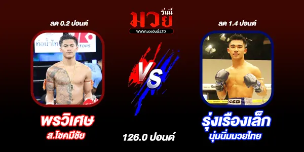 โปรแกรมมวยวันนี้