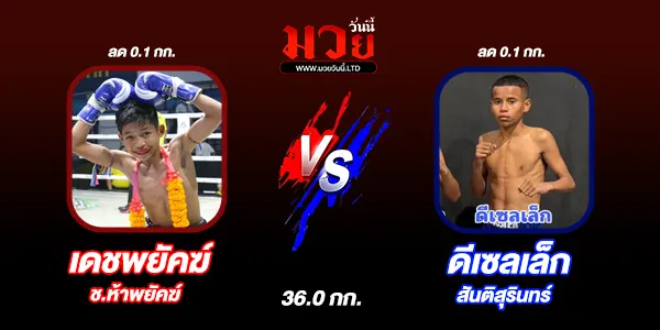 โปรแกรมวยวันนี้