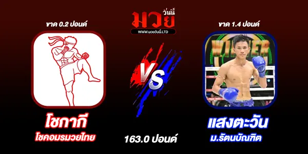โปรแกรมมวยวันนี้