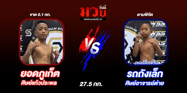 โปรแกรมมวยไทย วันศุกร์ที่ 4 กรกฎาคม