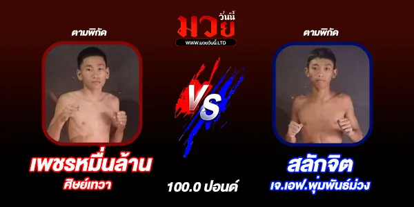 โปรแกรมมวยไทย วันอาทิตย์ที่ 27 กรกฎาคม 2568 