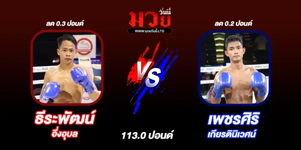 โปรแกรมมวยไทย วันพฤหัสบดีที่ 31 กรกฎาคม 2568 